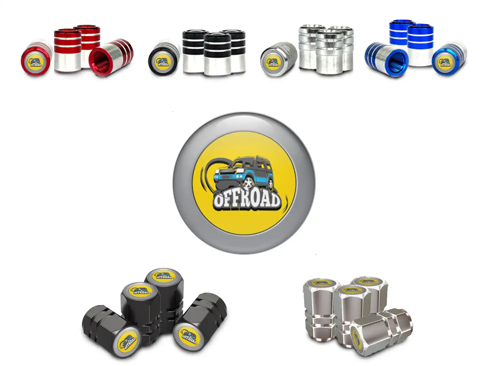 Tire Valve Covers for Trucks Domed Design